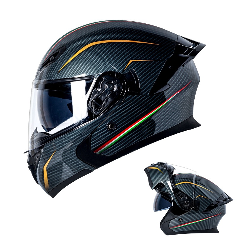 Сертифицированный модульный мо – обзор и цена Dual Visor Motorcycle Racing Helmet