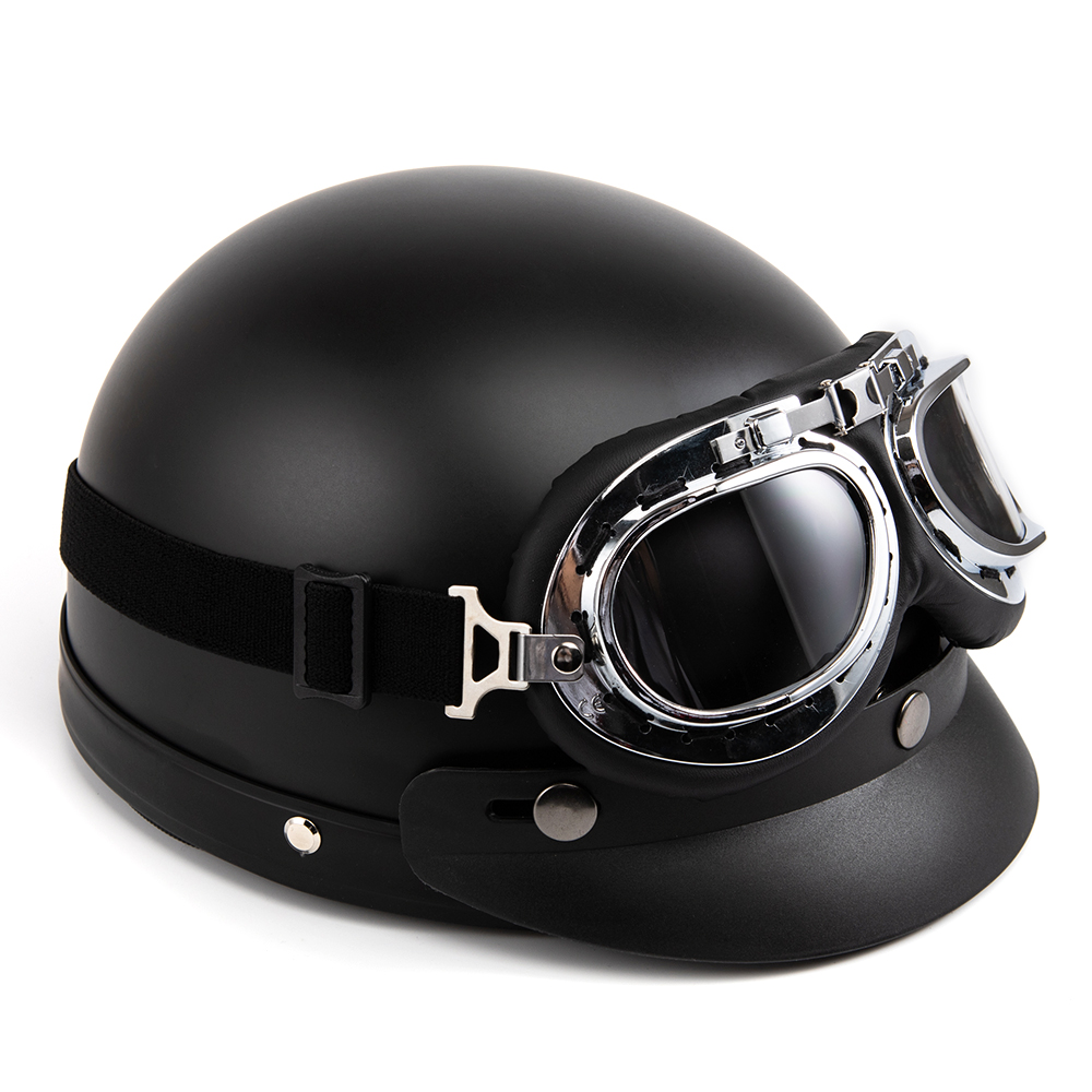 Мотоциклетный шлем с открытым  – обзор и цена Vintage Open Face Retro Helmet