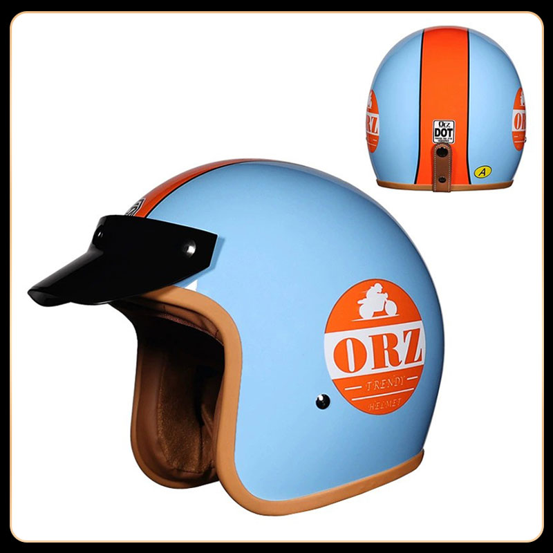 Винтажный мотоциклетный шлем 3 – обзор и цена Vintage Open Face Retro Helmet