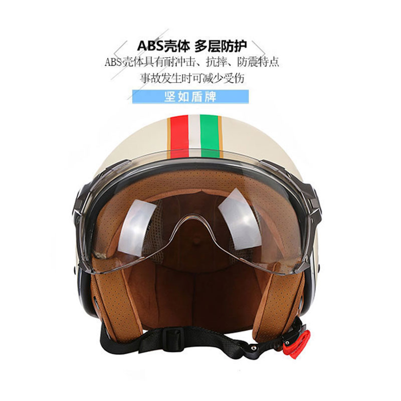 Мотошлемы DOT Open Face 3/4 в  – обзор и цена Vintage Open Face Retro Helmet