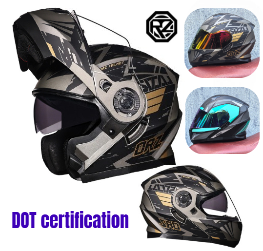 Orz анфас двойной козырек мото – обзор и цена Dual Visor Motorcycle Racing Helmet