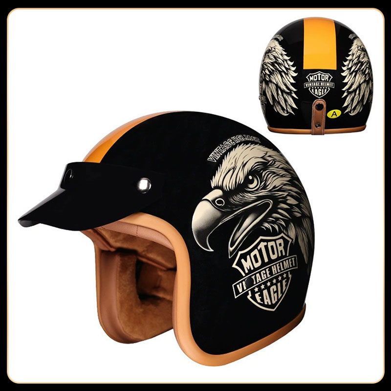 Ретро-винтажный шлем с откидно – обзор и цена Vintage Open Face Retro Helmet