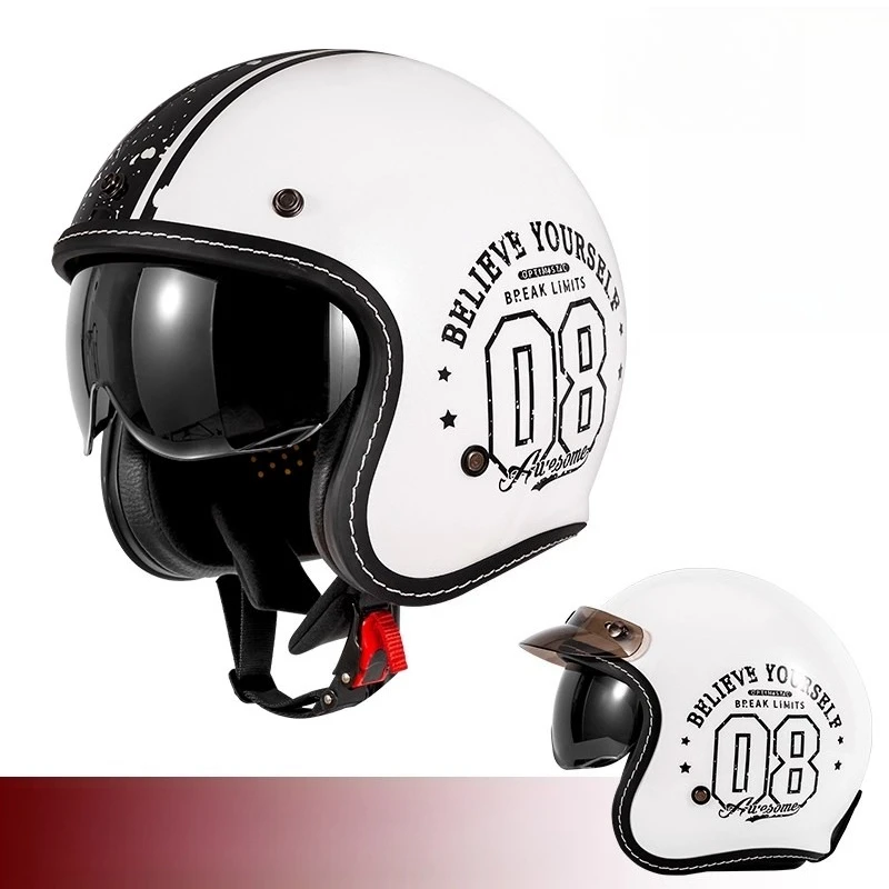 ХИТ ПРОДАЖ: Винтажный мотошлем – обзор и цена Vintage Open Face Retro Helmet