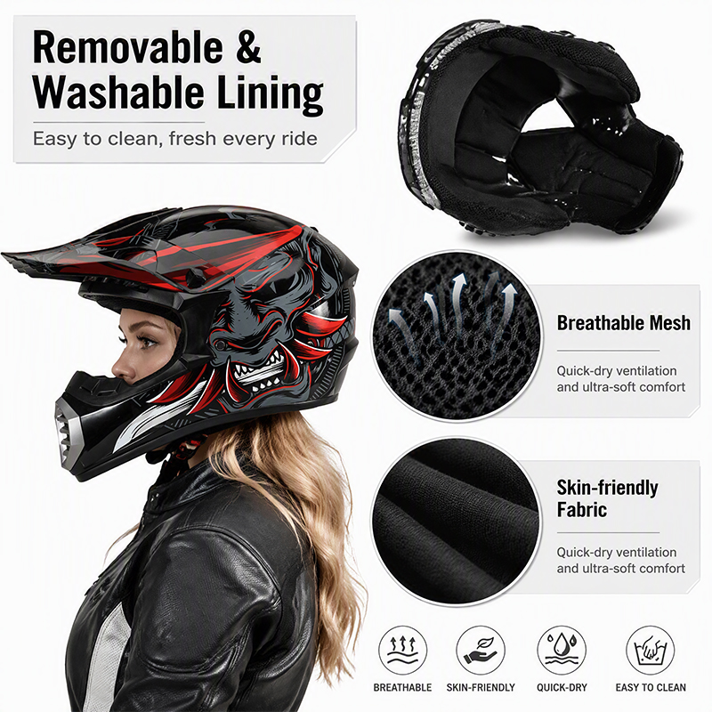 Комплект мотошлема Uchoose для – обзор и цена Off Road Motocross Helmet Goggles Set